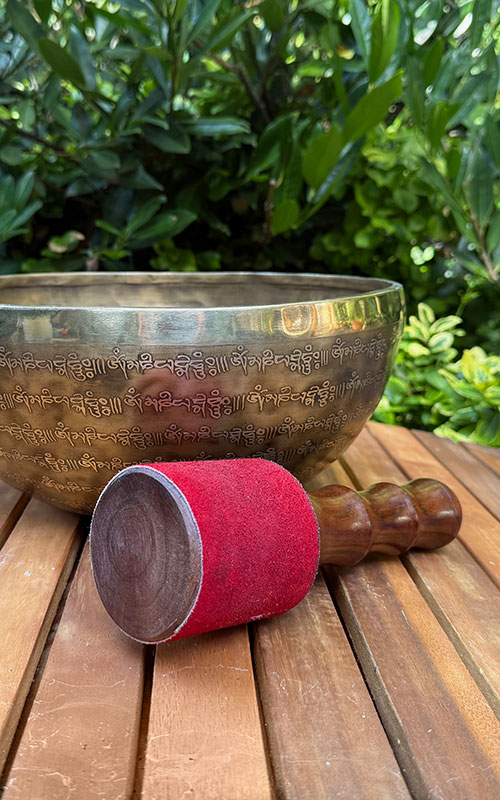 Singing bowl and mallet